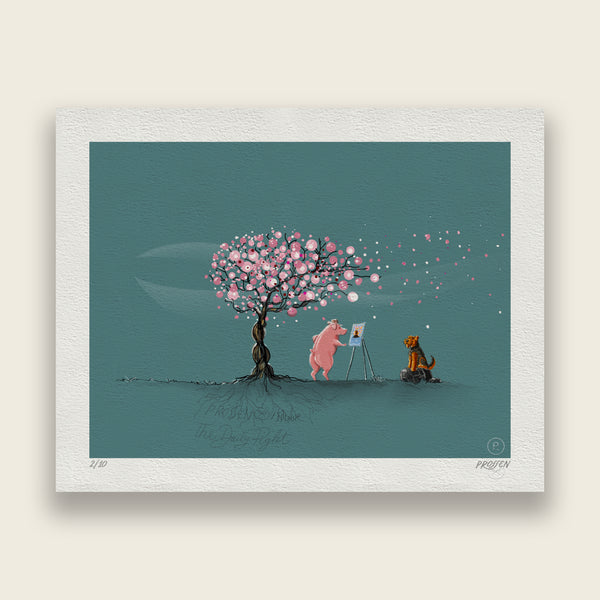 The Daily Piglet - Under The Cherry Tree