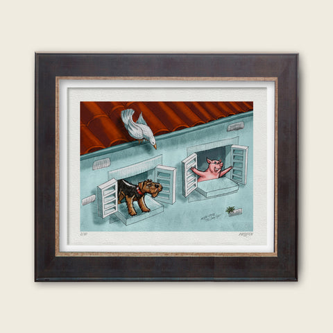 The Daily Piglet - Morning at the Window