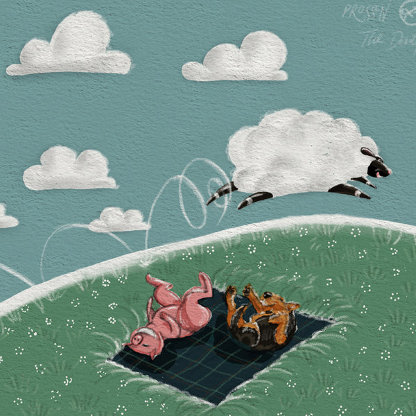 The Daily Piglet - Lamb in the sky